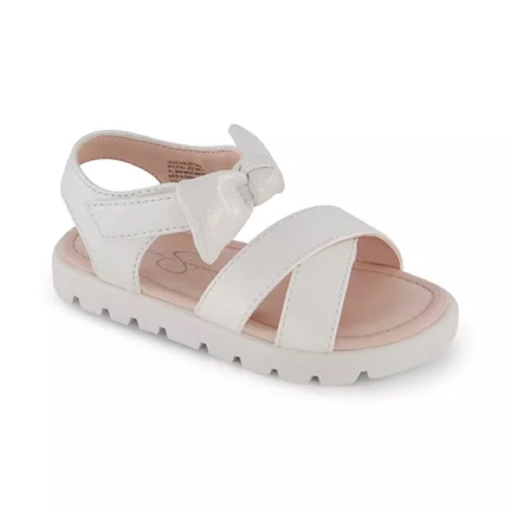 Jessica Simpson Toddler Girls Tia Cross Bow Open Toe Sandals